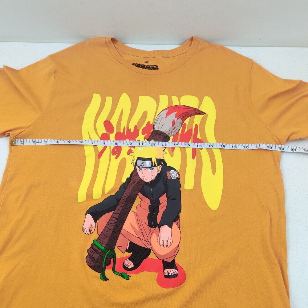 Naruto Orange T-shirt Mens XL Anime Graphic T-Shirt BOX LUNCH Shippuden - Picture 4 of 7